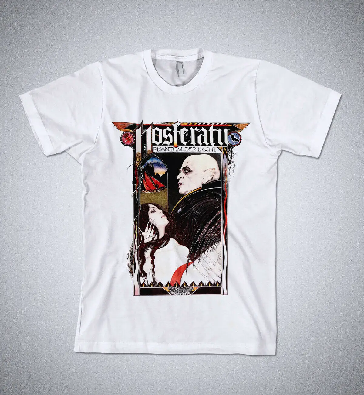 Рубашка NOSFERATU-рубашка с постером фильма Вернер герзог Клаус кински рубашка
