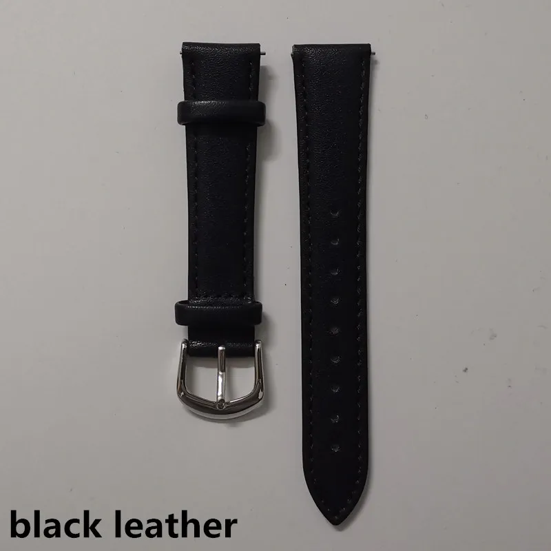 black leather Ремешок для умных часов KW10 стальной ремень с игольчатым ремешком с иглой - Цвет: black leather