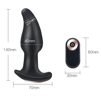 Curved Rimming Plug with Remote Control Outdoor Anal Sex Toys Vibrator Prostate Beads Massage Silicone Butt Plug For Masturbator 6