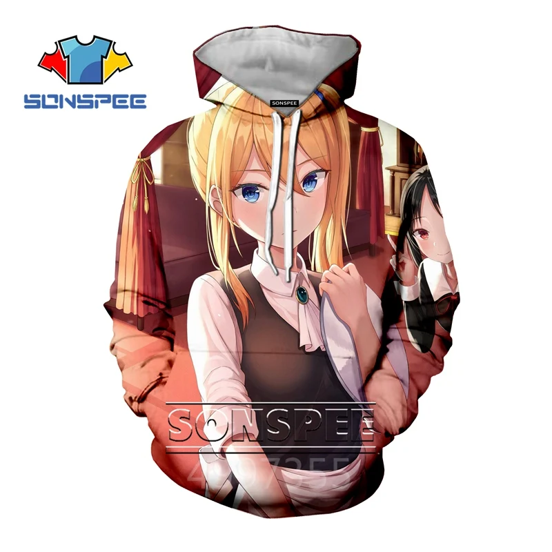 5 SONSPEE/Новинка, толстовка с 3D принтом «Kaguya sama Love Is War» детские толстовки уличная толстовка с капюшоном для мальчиков и девочек-подростков, Пуловер детский топ, C121 - Цвет: 5