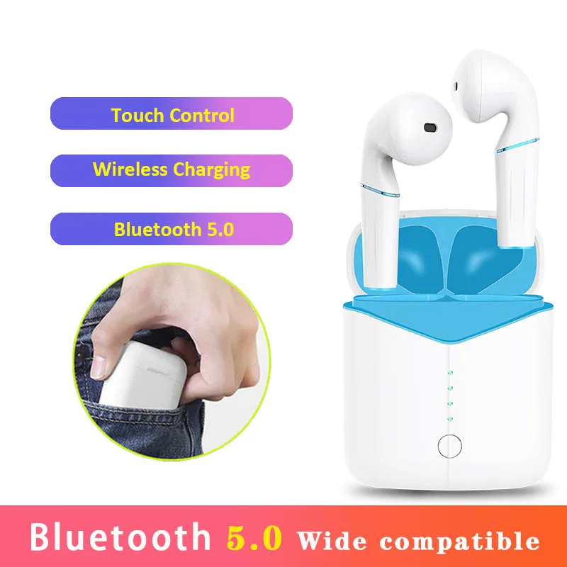 Newest Mini Wireless Bluetooth Earphones 5.0 Handsfree Stereo Earbuds Headset With Charging Box Invisible Earbud for Smart Phone