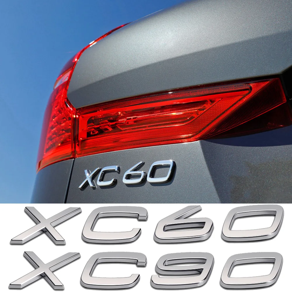 Targhetta Adesiva Per Bagagliaio In Argento Per Volvo Xc60 Xc90 Car Styling Volvo Xc90 Emblem Sticker Volvo Accessori Per Adesivi Per Bagagliaio Poste