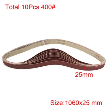 

2.5 x 106 cm Aluminium Oxide Sanding Belts 400 Grit Self Sharpening Oxide Sanding Strips for Sander Polishing Replacement Tool