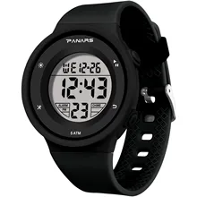 Модные цифровые часы, водонепроницаемые спортивные часы с ремешком, цветные светящиеся Детские электронные наручные часы, montre homme L511