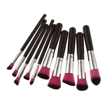 

10pcs Makeup Brush Set Premium Synthetic Kabuki Cosmetics Foundation Blending Blush Eyeliner Face Powder Brush Makeup Brush Kit