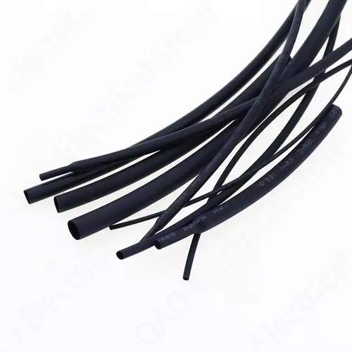 5 METER/LOT BLACK 1mm 1.5mm 2mm 2.5mm 3mm 3.5mm 4mm 5mm 6mm Heat Shrink Tubing Tube - Image 6