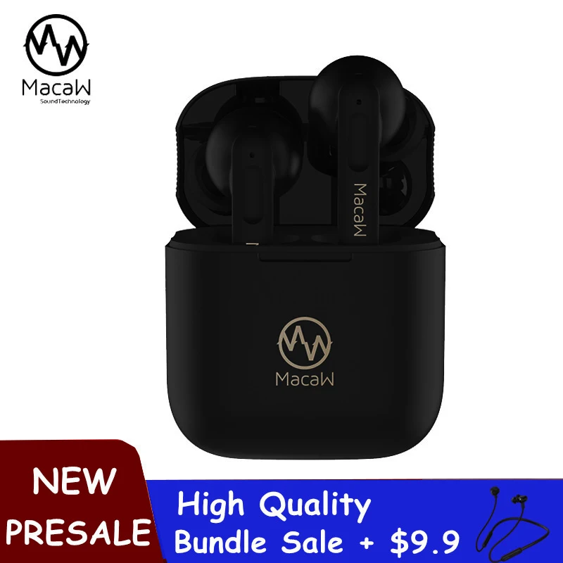 Macaw TWS Bluetooth 5 0 наушники ANC True беспроводные спортивные водонепроницаемые с