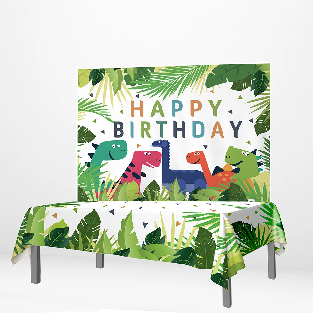 PDZB-0017-SM1D-00304 Allenjoy джунгли праздничные шторы мультфильм Динозавр Лев Олень лес настольные товары с днем рождения DIY мероприятий Декор - Цвет: PDZB-0017-SM1D-00304