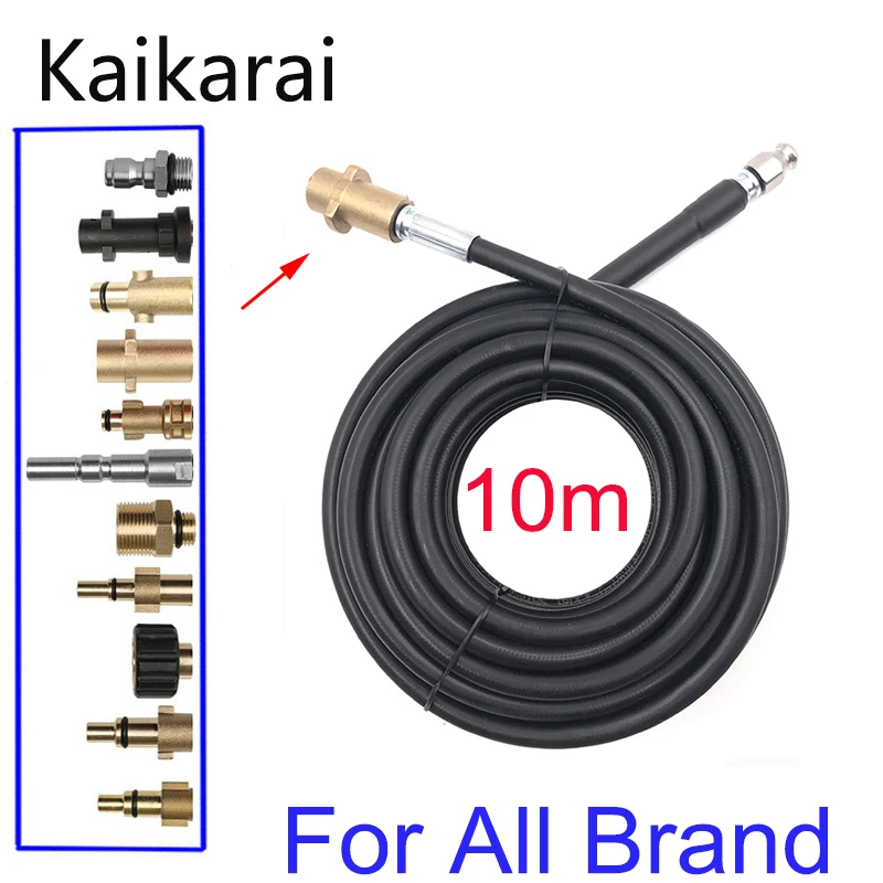

10 Meters Sewer Drain Hose Pipe Dredge Cleaner Tool Kits For Karcher Lavor Interskol Huter Nilfisk Stihl Elitech Pressure Washer