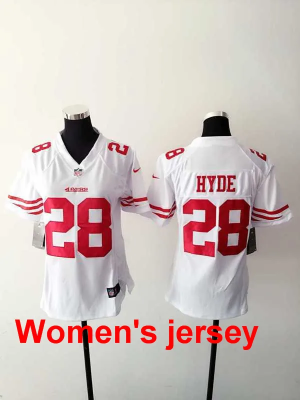 A+++ женщины все сшитые Сан-Франсиско s Joe Монтана 42 Ronnie Lott 80 Jerry Rice 82 Torrey Smith 81 Anquan Boldin Джерси - Цвет: Небесно-голубой