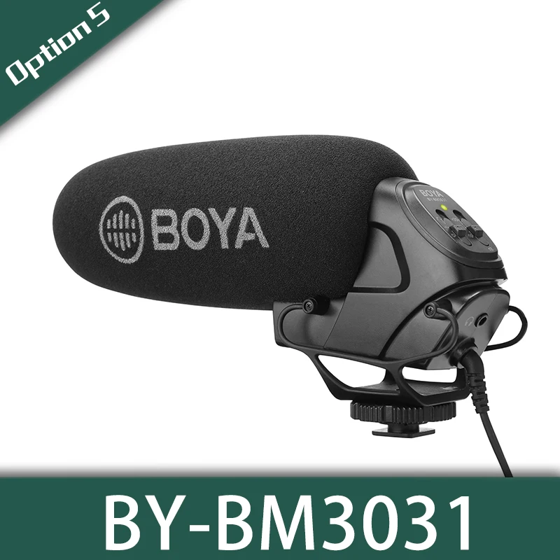 BOYA BY-MM1 BY-BM2021 BY-BM3011 BY-BM3030 BY-BM3031 BY-BM3032 микрофон Камера видео Mic для цифровой зеркальной камеры Canon Nikon sony DSLR камера видеокамера - Цвет: BY-BM3031