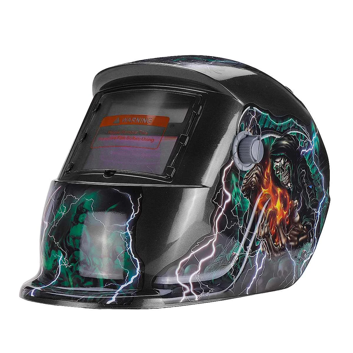 

Solar Powered Welding Helmet Auto Darkening Adjustable Range 4/9-13 MIG ARC Mask Len for Welding Machine Welder Protective Gear