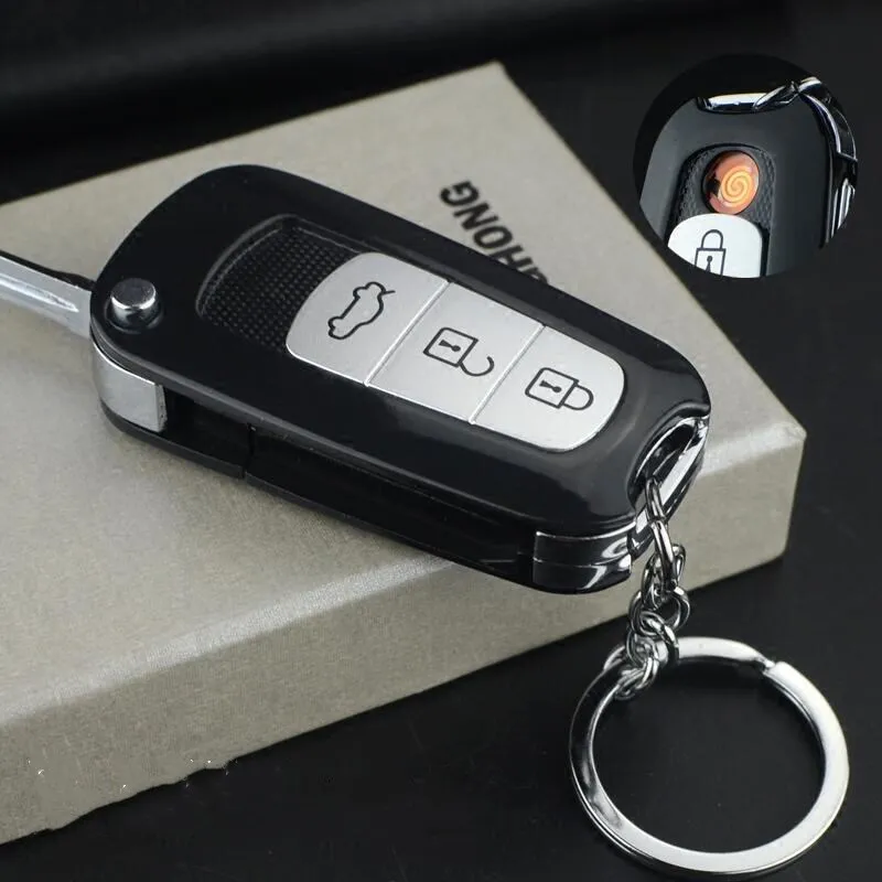 

Creative Car Model Keychain Charging USB Lighter Men Cool Multi-functional Windproof Cigarette Lighter