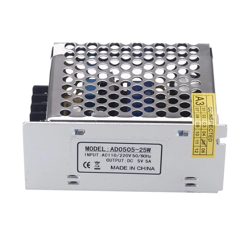 AC 100V ~ 240V к DC 5V 5A 25W преобразователь напряжения переключатели блок питания для