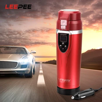 

350ML Car Heating Cup Boiling Mug Portable Vehicle Electric Kettle 12v Water Heater Adjustable Temperature Car Accessories