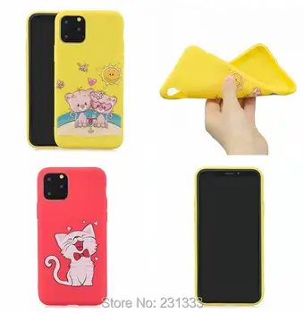 

Cartoon Soft TPU Case For Iphone 11 PRO MAX 6.5 5.8 6.1 For Samsung Galaxy A60 NOTE 10 PRO Matte Panda Mermaid Cover Skin 100PCS