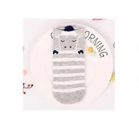 New Cute 1 Pair Popular Lovely Dog Cat Face Cotton Striped Short Invisible Socks Accessories Casual Soft Boat Socks For Baby - Цвет: A