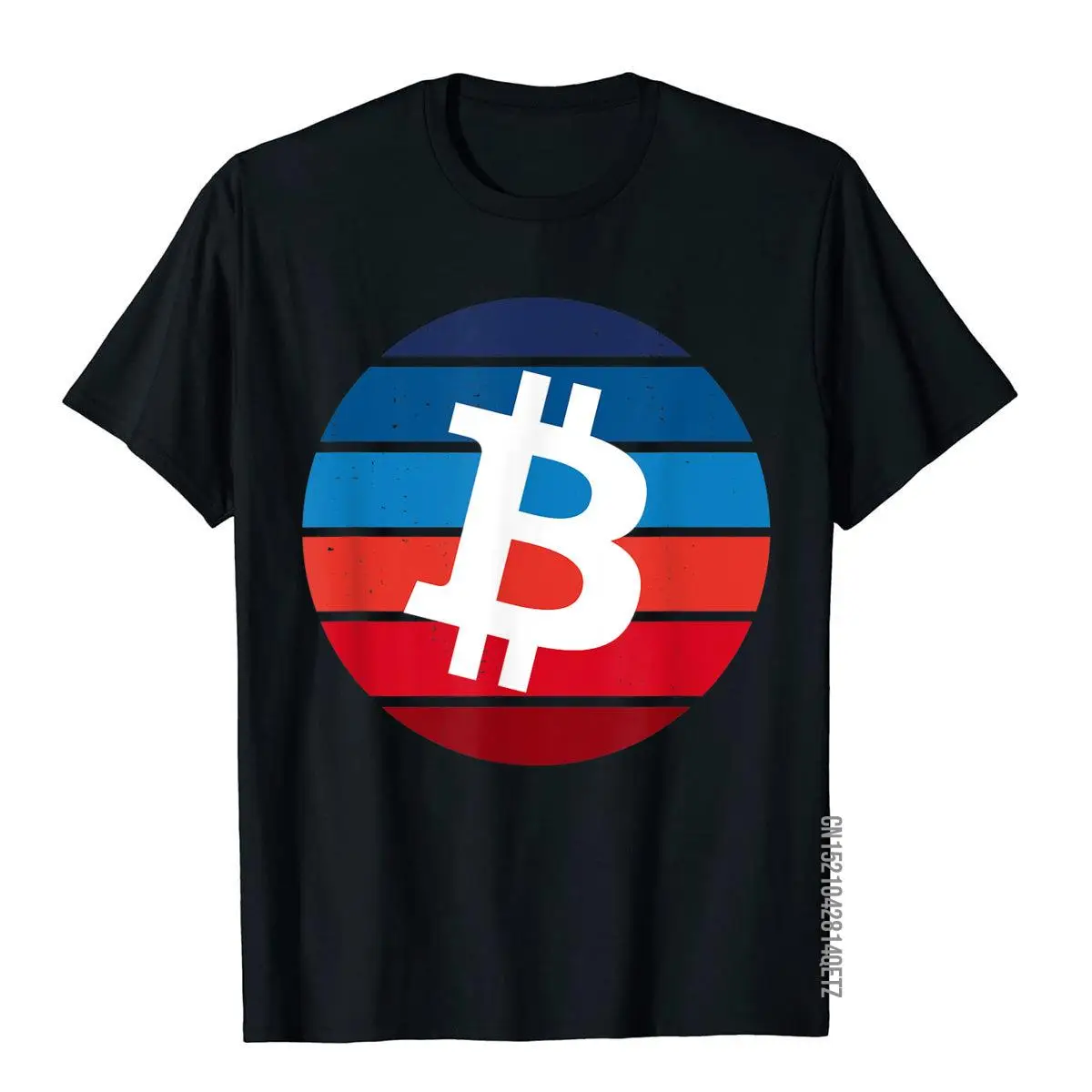 Bitcoin Vintage Sunset 4th of July BTC Crypto Hold T-Shirt__B12292black