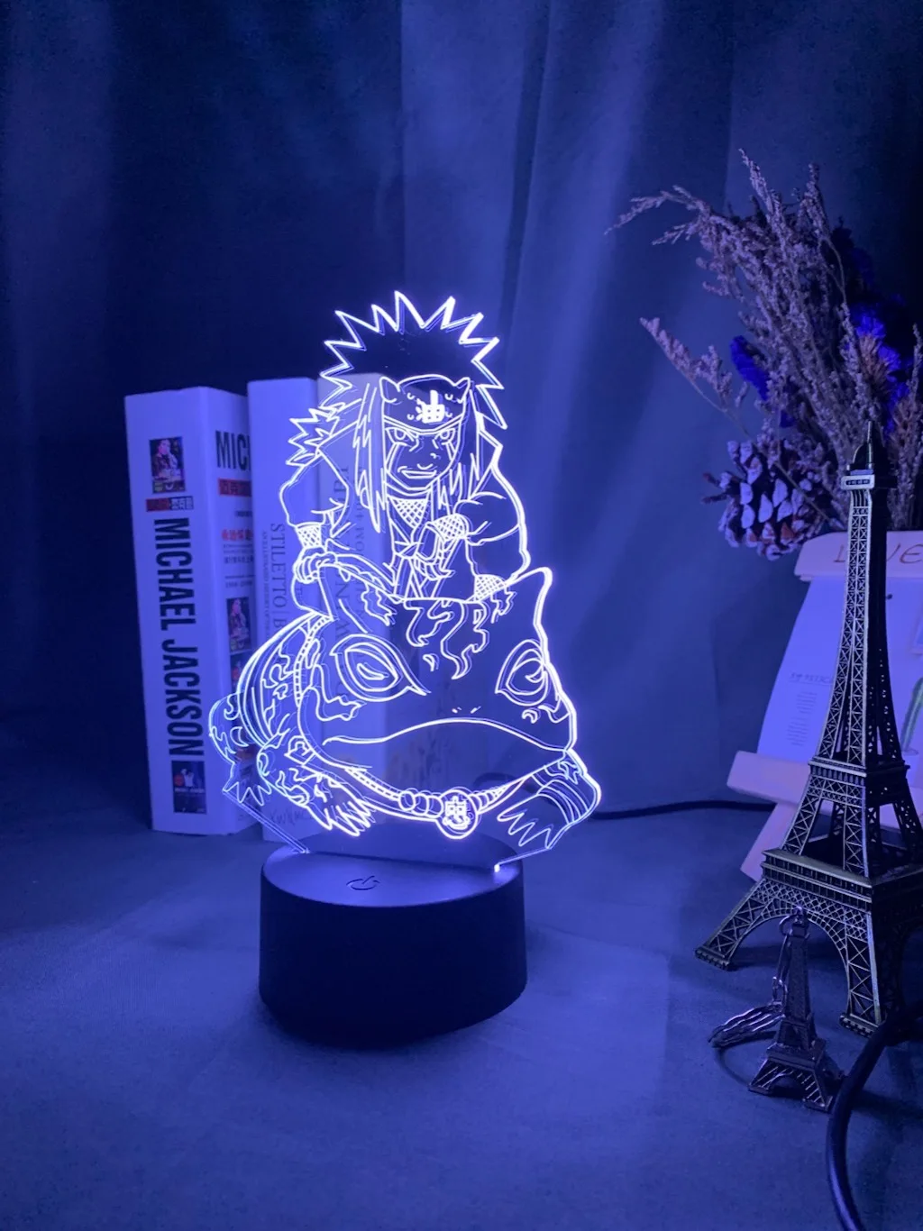 Японский СВЕТОДИОДНЫЙ 3d ночник с мангой Jiraiya фигура рождественский подарок для