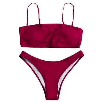 

Summer Fashion Swimwear Womens Solid Sling Micro Bikini Push-Up Pad Swimwear Beach Swimsuit Beachwear Set Biquini Feminino #C1