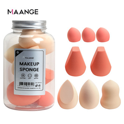 8 PCS/Box Wet Dry Dual Use Makeup Foundation Sponges Makeup Concealer Puff Beauty Makeup Cosmetic Tool Set With Bottle