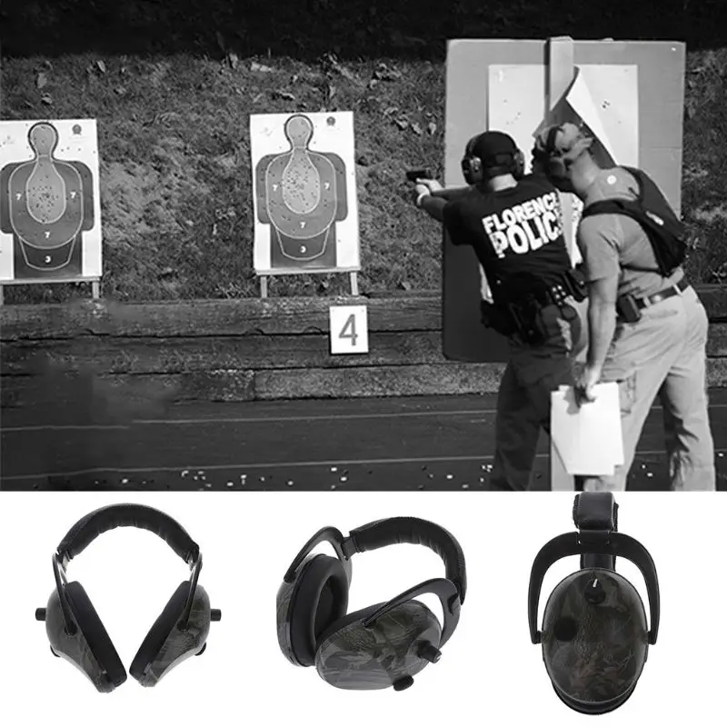 

Electronic Ear Muff Headphones Gun Shooting Protection Hunting Plugs Outdoor