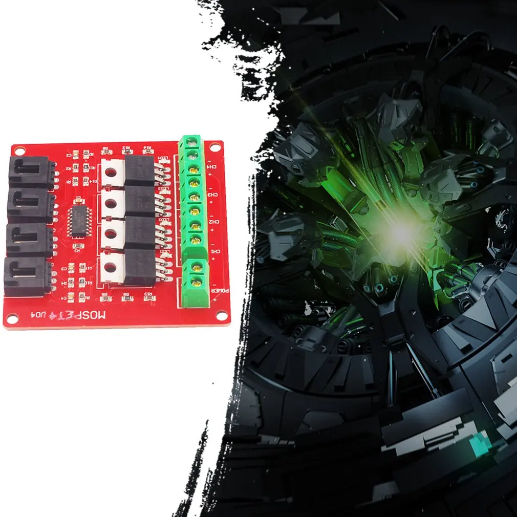 Электронный строительный блок четырехходовой переключатель MOSFET переключатель макетная плата IRF540 изолированный модуль питания