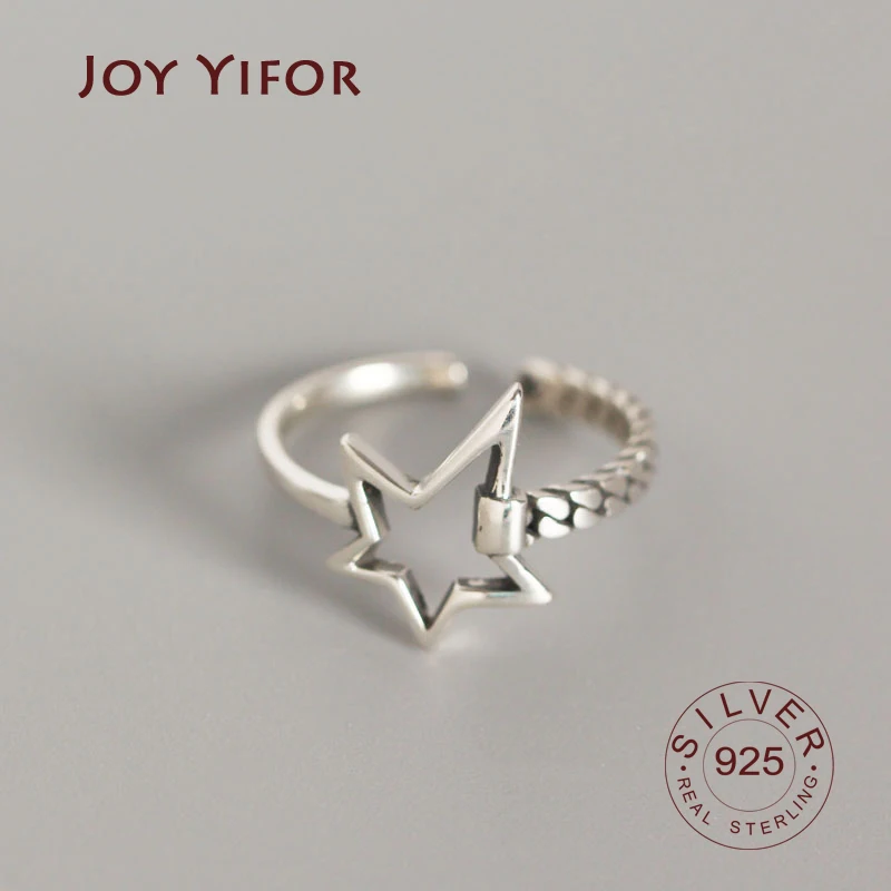 2020 HOT SALE Silver 925 Star Ring For Women Wedding 100% Sterling Stackable Finger Jewelry | Украшения и аксессуары