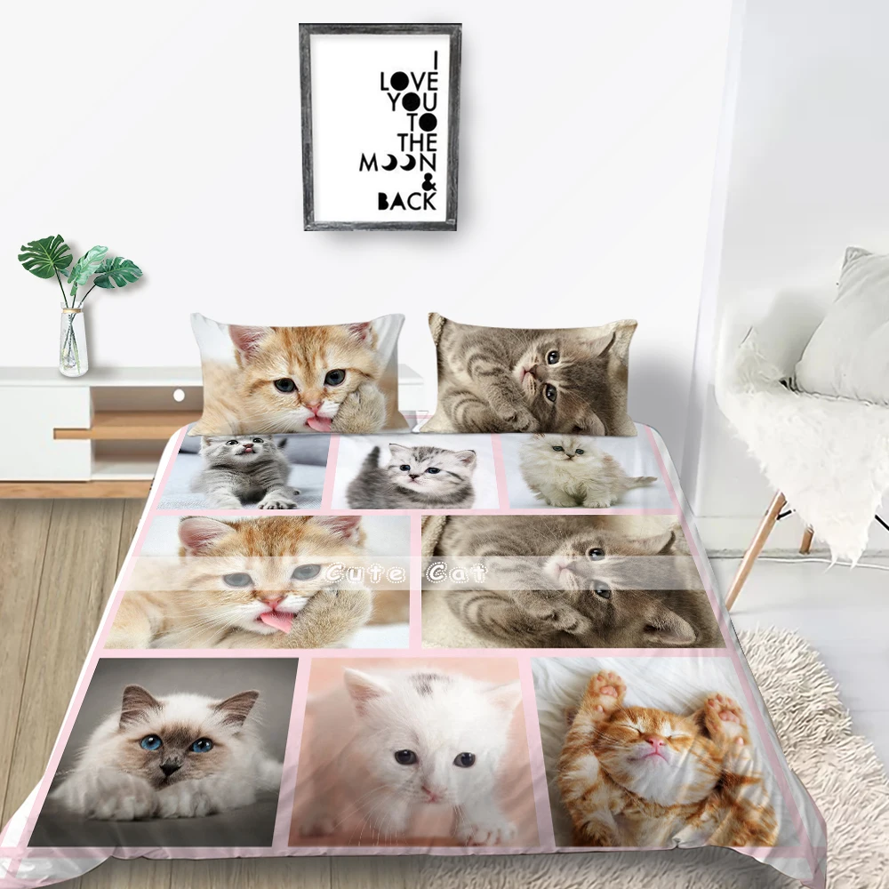 King Size Bedding Set Dog Artistic Fashionable Creative Duvet Cover Queen Twin Full Single Double Unique 3
