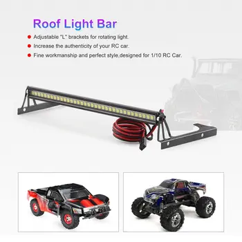 

Super Bright 36 LED Roof Light Lamp Bar Metal RC Truck Crawler Spotlight For 1:10 RC Crawler Accessories