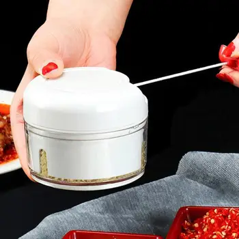 

Pull Garlic/Onion Chopper Crusher Press Manual Food Cutter Processor for Fruit Vegetables Meat Kitchen Tool Mini Food Chopper