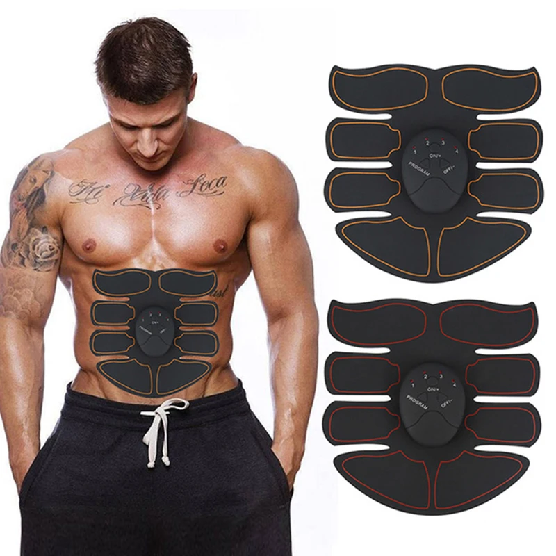 EMS Wireless Muscle Stimulator Trainer Smart Fitness Abdominal Training Electric Weight Loss Stickers Body Slimming Belt Unisex