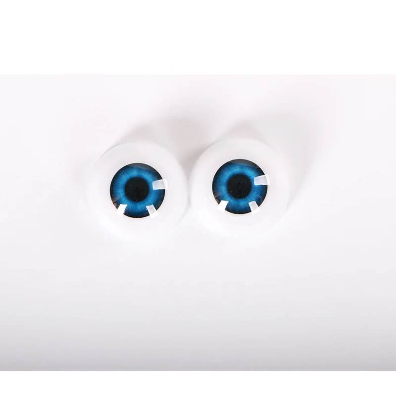 Подходит для 20 22 24 дюймов Reborn Babies кукольные наборы 20 мм 22 мм 24 мм полукруглые игрушки глаза акриловые кукольные глаза 6 различных цветов - Цвет: 24mm  SKY BLUE