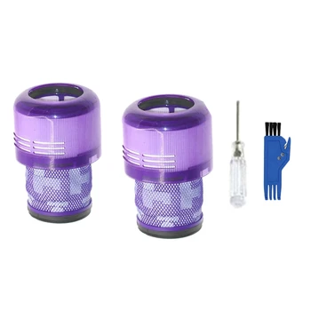 

-2Pcs Filters Replacement for Dyson V11 SV14 Animal Torque Drive Vacuum Cleaner Kit with Cleaning Brush & Screwdriver