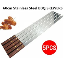 BBQ Skewer Barbecue-Fork Shish Kebab Turkish Stainless-Steel Kitchen-Gadgets Long-Handle