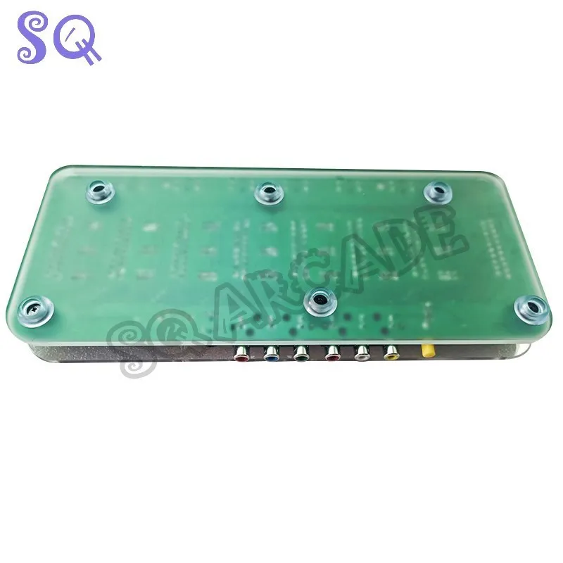 RGBS/SCART 유럽 새 수동 6 in 1 Out 분배기 아크릴 RGBS RCA SVHS AV TV 오디오 크로스오버 EUR 자동 스위처