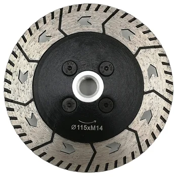 

BHTS-1Pc 4.5 Inch Diamond Dual Saw Blade Dia 115Mm Cutting Grinding Disc Cut Grind Sharpen Granite Marble Concrete