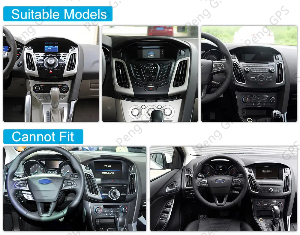 Discount Android 9.0 PX5 4+64GB car DVD player Built-in DSP Car multimedia Radio For FORD FOCUS 2012-2016 GPS Navigation Audio Video 5