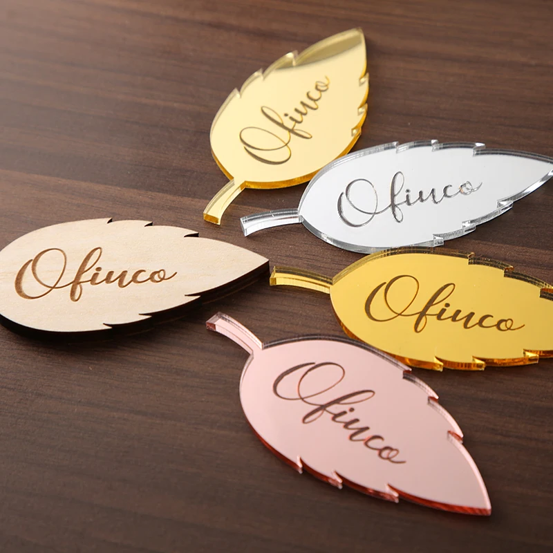 Wedding Place Cards Wood Laser cut guest names Place setting tags Personalized wood signs Table wedding plate name place cards