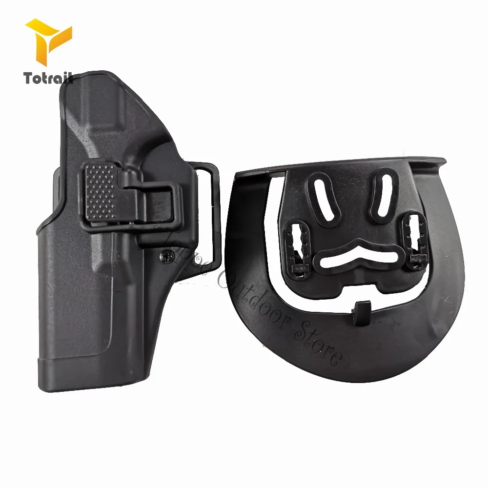 TOtrait страйкбол CQC Кобура левая рука Glock17/M9/1911/P226 тактическая левая рука Талия весло Пистолет Ремень Кобура комбинация