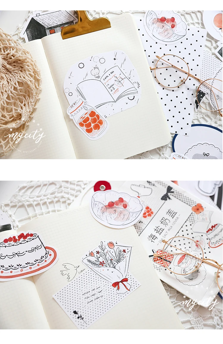 100 шт./компл. 13*19 см морской соли молоко крышка с рисунком Бумага пакет для Скрапбукинг "сделай сам" Happy planner изготовления открыток мусор журнал проекта