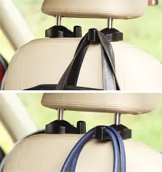 2 шт. автомобильный крюк авто подголовник сиденья автомобиля сумка из силикатного геля крюк автомобиля интерьер вешалка для аксессуаров