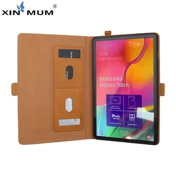 

Tablet Case for Samsung Galaxy Tab A 10.1" 2019 Leather Smart Sleep Wake Funda Stand Cover Capa for SM-T510/T515