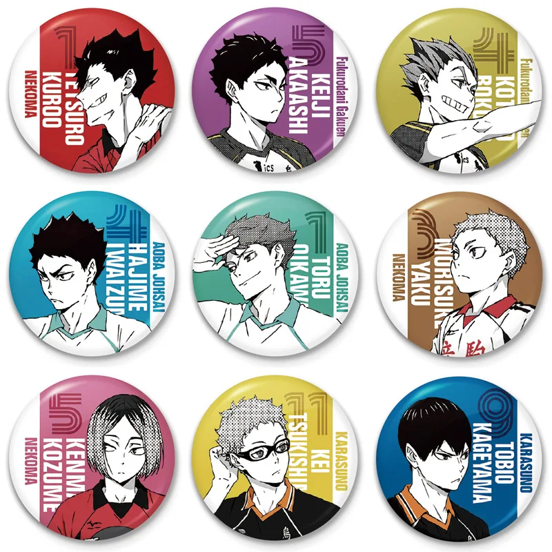Экшн-фигурка Аниме Haikyuu Hinata Shoyo Kageyama Oikawa Nekoma креативный Сувенирный значок на