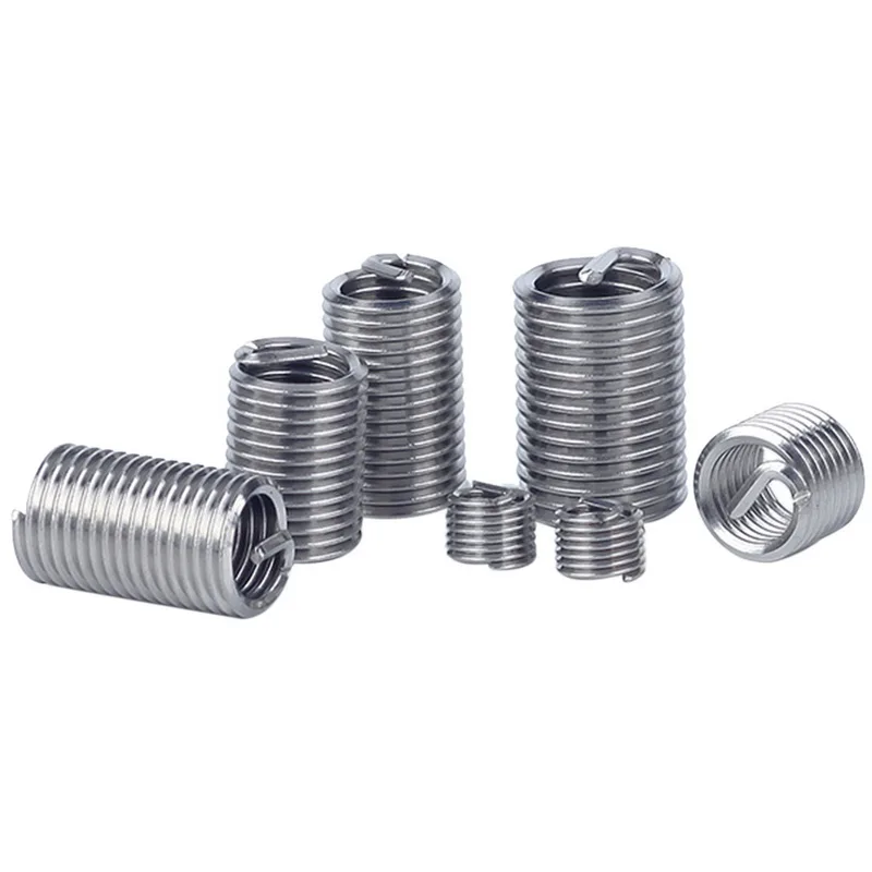 

M6x1.0x2 10PCs Wire Threaded Insert Kit Stainless Steel Thread Repair Insert Fastener Connection Tools Household Tool Kits