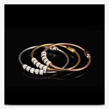 

V-276 Fashion Woman Bracelet and Bangles With Magnetic Clasp Women Stainless Steel Bracelet Bangles Jewelry Wholesale