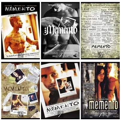 Декоративная картина для дома из фильма Memento плакат белой крафт бумаги 42x30
