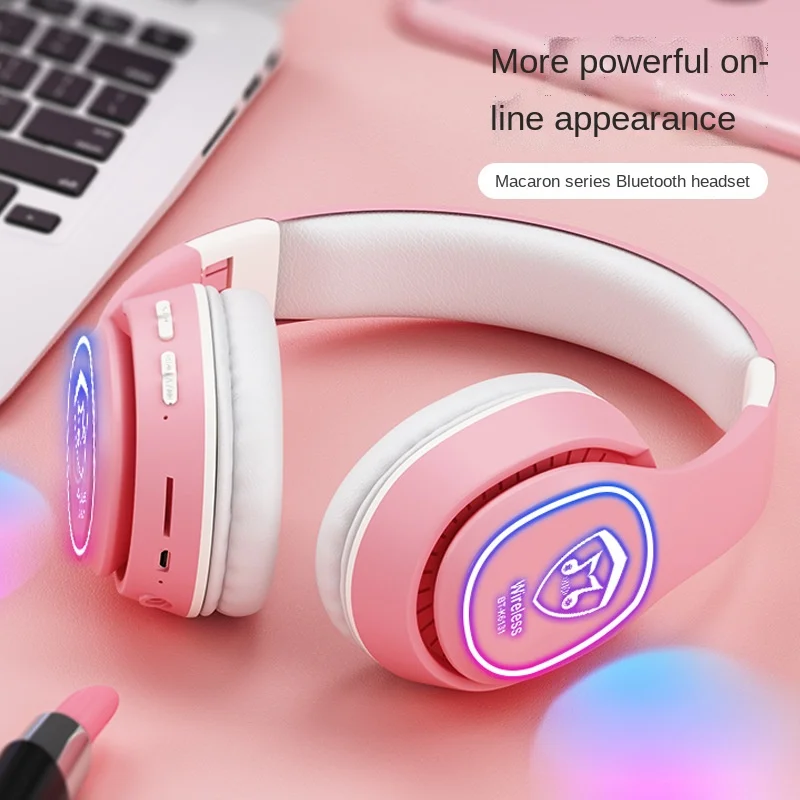 Беспроводная стереогарнитура Hi-Fi со светодиодной подсветкой и подключаемой