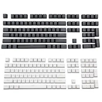 

Black White PBT Double Shot Backlit 108 Top-lit Shine Through Translucent Backlit keycaps For Corsair K70 K65 K95 RGB Mechanical