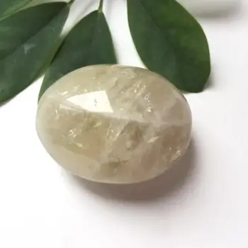 

High Quality Natural Citrine Hand Carved Crystal Palm Stones For Present Or Collection ZY
